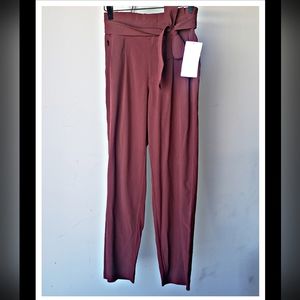 Athleta Cognac Brown Skyline II Pant - Size 4